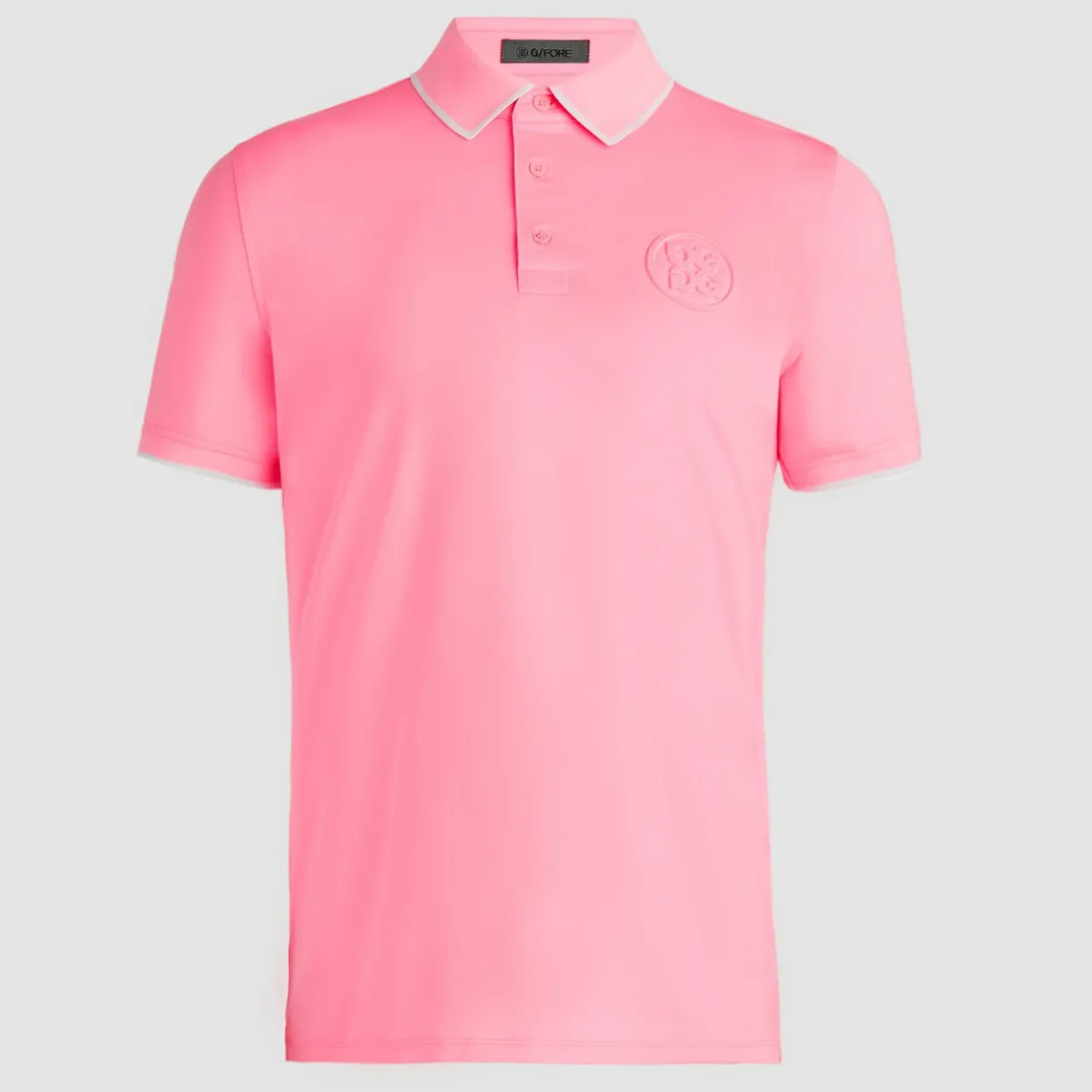 G/FORE Circle G's Embossed Tech Jersey Banded Sleeve Polo- Polos & Shirts