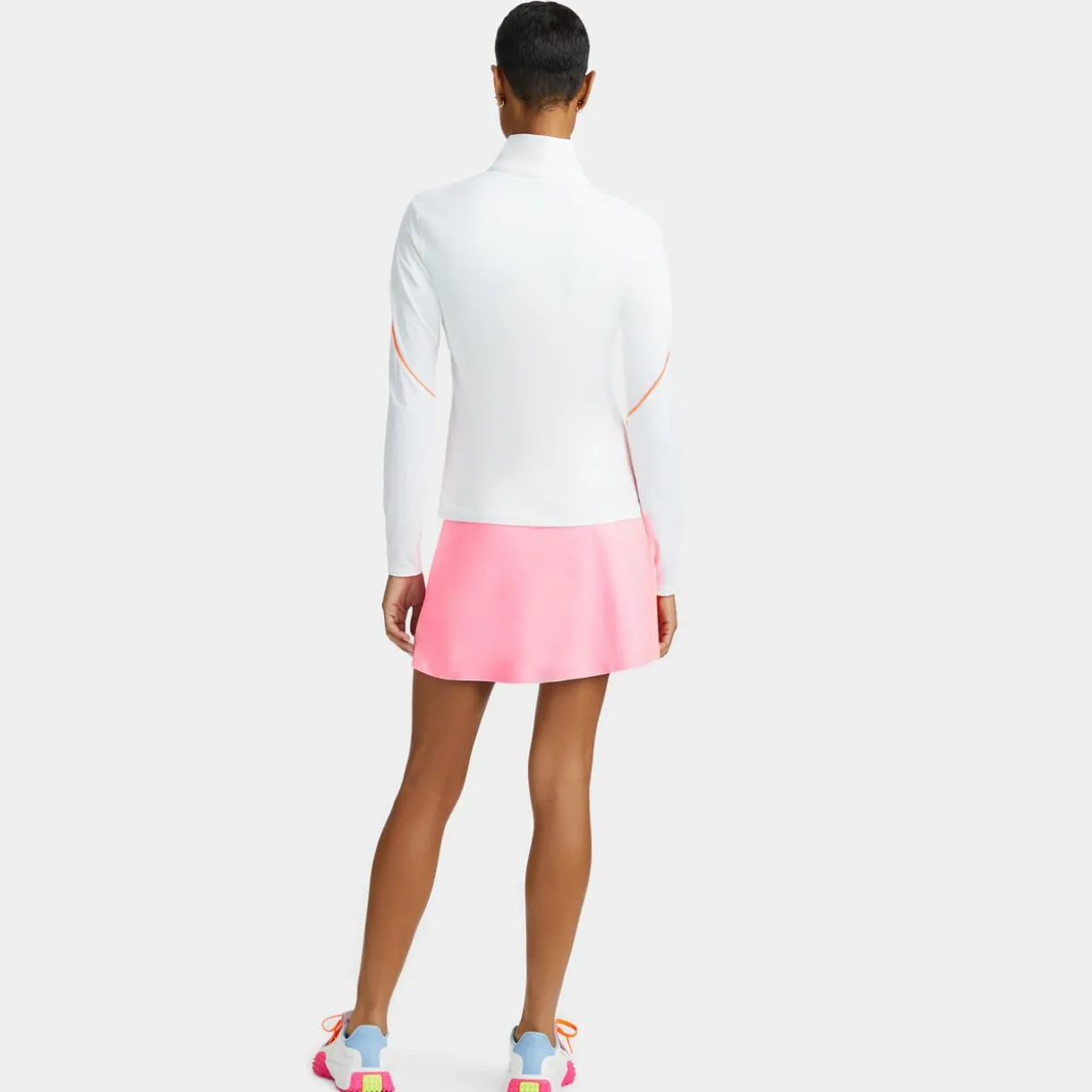 G/FORE Contrast Piping Silky Tech Nylon Full Zip Layer- Mid Layers