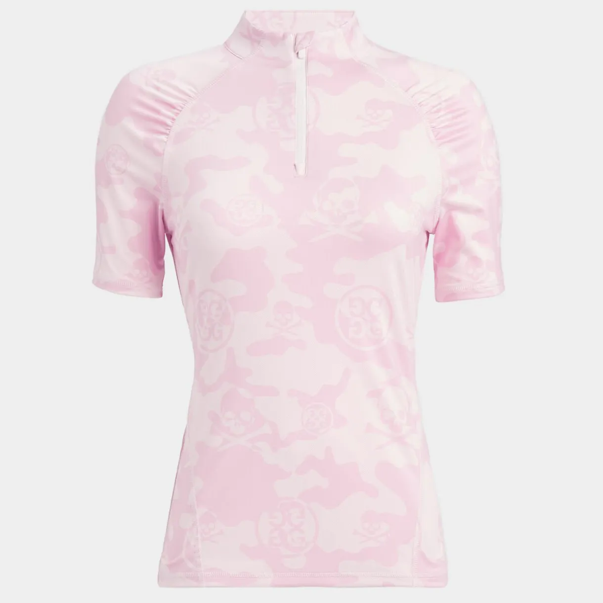 G/FORE Exploded Camo Tech Jersey Short Sleeve Quarter Zip- Mid Layers