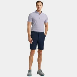 G/FORE Feeder Stripe Tech Jersey Button Down Collar Polo- Polos & Shirts