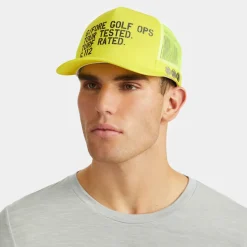 G/FORE Golf Ops G.112 Interlock Knit Tall Trucker Hat- Hats