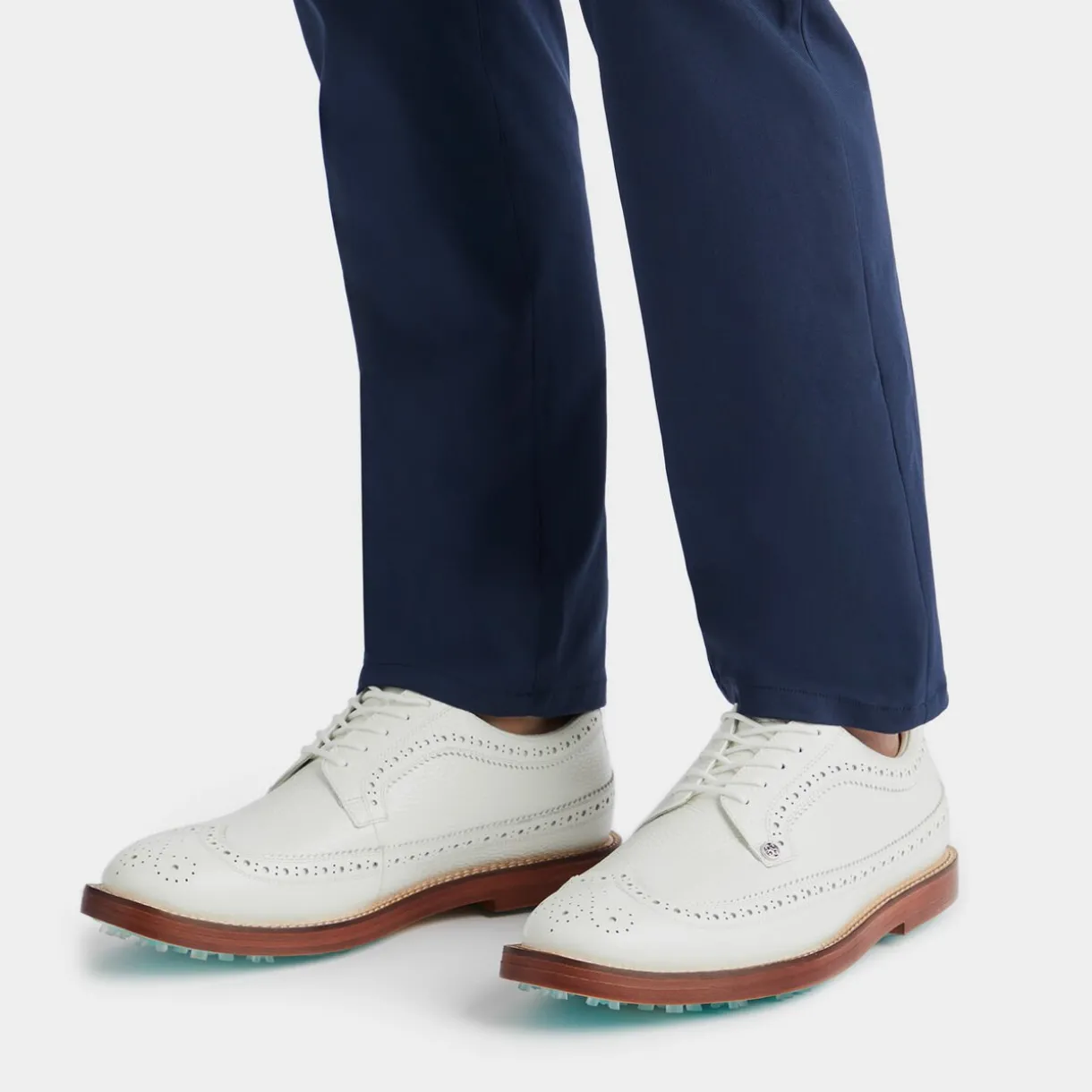 G/FORE Men's Gallivanter Leather Luxe Sole Longwing Golf Shoe- Gallivanter