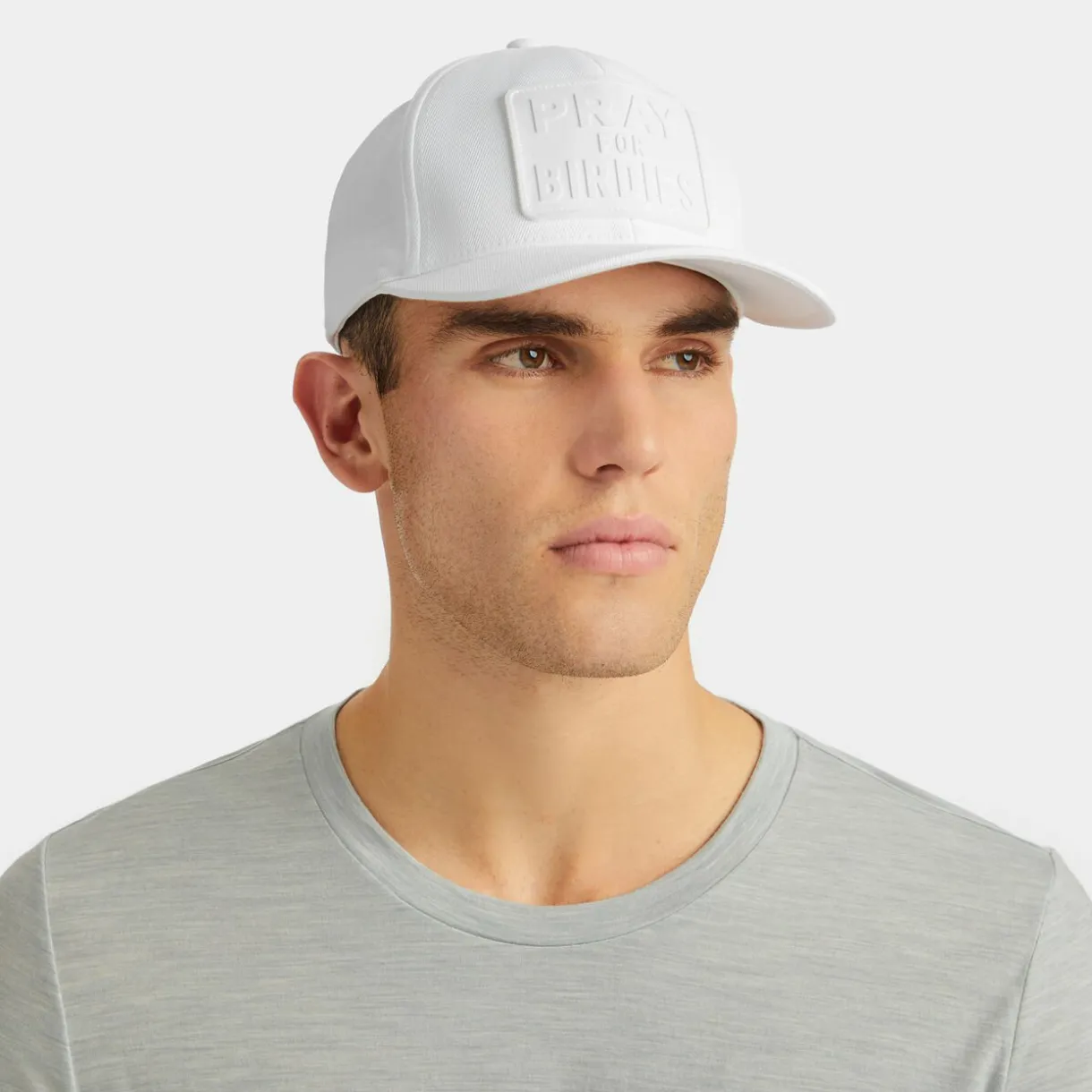 G/FORE Monochrome Pray For Birdies Stretch Twill Snapback Hat- Hats