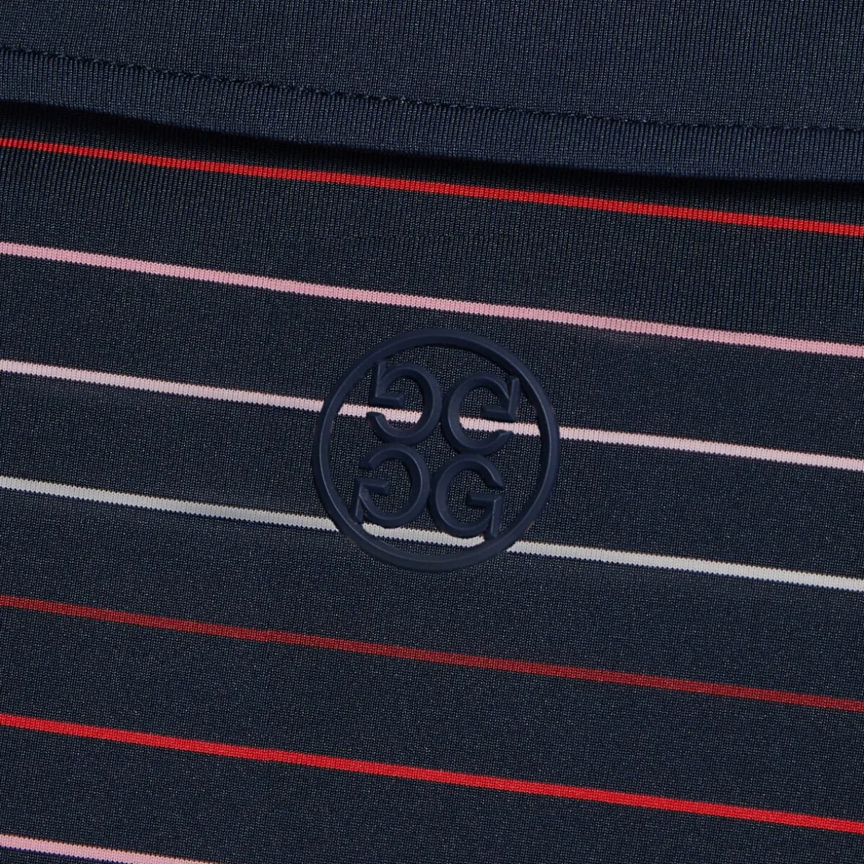 G/FORE Multi Stripe Tech Jersey Modern Spread Collar Polo- Polos & Shirts