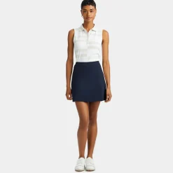 G/FORE Offset Stripe Tech Pique Sleeveless Polo- Polos