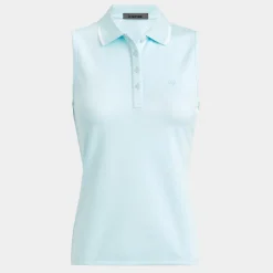 G/FORE Polkadot Jacquard Sleeveless Polo- Polos