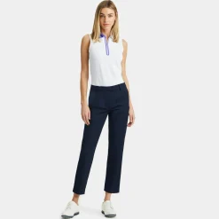 G/FORE Quarter Zip Tech Pique Sleeveless Polo- Polos